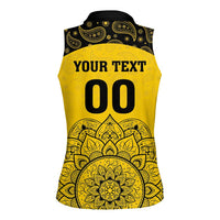 Custom Peshawar Cricket Women Sleeveless Polo Shirt Hum Zalmi Hum Peshawar - Wonder Print Shop