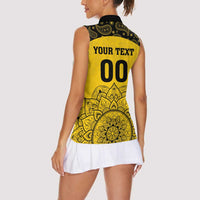Custom Peshawar Cricket Women Sleeveless Polo Shirt Hum Zalmi Hum Peshawar - Wonder Print Shop
