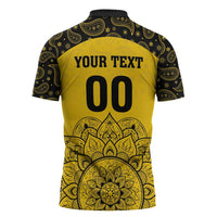 Custom Peshawar Cricket Zipper Polo Shirt Hum Zalmi Hum Peshawar - Wonder Print Shop