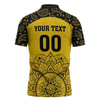 Custom Peshawar Cricket Zipper Polo Shirt Hum Zalmi Hum Peshawar - Wonder Print Shop