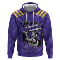 Custom Quetta Cricket Gladiators Zip Hoodie One Force Purple Force - Wonder Print Shop