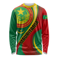 Personalised Mauritania Independence Day Long Sleeve Shirt Mauritanian Seal Special Version - Wonder Print Shop
