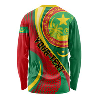 Personalised Mauritania Independence Day Long Sleeve Shirt Mauritanian Seal Special Version - Wonder Print Shop