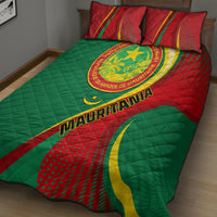Mauritania Independence Day Quilt Bed Set Mauritanian Seal Special Version - Wonder Print Shop