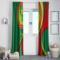 Mauritania Independence Day Window Curtain Mauritanian Seal Special Version - Wonder Print Shop