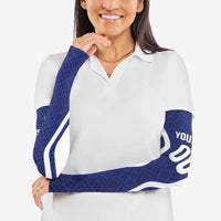 Custom Football Uzbekistan Arm Sleeves Milliy Jamoa Blue Version - Wonder Print Shop