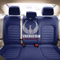 Football Uzbekistan Back Car Seat Cover Milliy Jamoa Blue Version - Wonder Print Shop