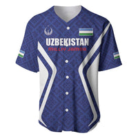 Custom Football Uzbekistan Baseball Jersey Milliy Jamoa Blue Version - Wonder Print Shop
