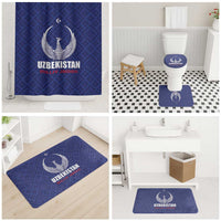 Football Uzbekistan Bathroom Set Milliy Jamoa Blue Version - Wonder Print Shop