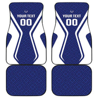 Custom Football Uzbekistan Car Mats Milliy Jamoa Blue Version - Wonder Print Shop