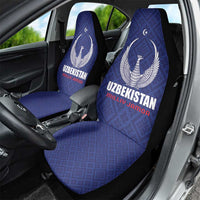 Football Uzbekistan Car Seat Cover Milliy Jamoa Blue Version - Wonder Print Shop