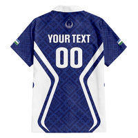 Custom Football Uzbekistan Family Matching Tank Maxi Dress and Hawaiian Shirt Milliy Jamoa Blue Version - Wonder Print Shop