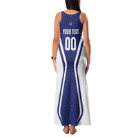 Custom Football Uzbekistan Family Matching Tank Maxi Dress and Hawaiian Shirt Milliy Jamoa Blue Version - Wonder Print Shop