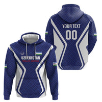 Custom Football Uzbekistan Hoodie Milliy Jamoa Blue Version - Wonder Print Shop