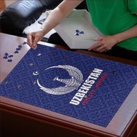 Football Uzbekistan Puzzle Milliy Jamoa Blue Version - Wonder Print Shop