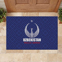 Football Uzbekistan Rubber Doormat Milliy Jamoa Blue Version - Wonder Print Shop