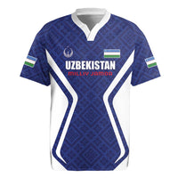 Custom Football Uzbekistan Rugby Jersey Milliy Jamoa Blue Version - Wonder Print Shop