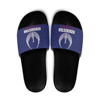 Football Uzbekistan Slide Sandals Milliy Jamoa Blue Version - Wonder Print Shop