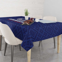 Football Uzbekistan Tablecloth Milliy Jamoa Blue Version - Wonder Print Shop