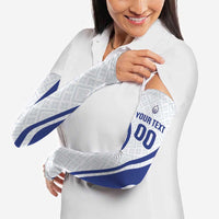 Custom Football Uzbekistan Arm Sleeves Milliy Jamoa White Version - Wonder Print Shop