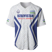 Custom Football Uzbekistan Baseball Jersey Milliy Jamoa White Version - Wonder Print Shop