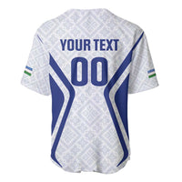 Custom Football Uzbekistan Baseball Jersey Milliy Jamoa White Version - Wonder Print Shop