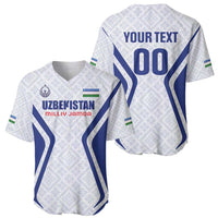 Custom Football Uzbekistan Baseball Jersey Milliy Jamoa White Version - Wonder Print Shop