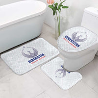 Football Uzbekistan Bathroom Set Milliy Jamoa White Version - Wonder Print Shop