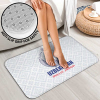 Football Uzbekistan Bathroom Set Milliy Jamoa White Version - Wonder Print Shop