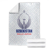 Football Uzbekistan Blanket Milliy Jamoa White Version - Wonder Print Shop