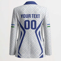Custom Football Uzbekistan Blazer Milliy Jamoa White Version - Wonder Print Shop