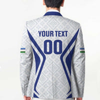 Custom Football Uzbekistan Blazer Milliy Jamoa White Version - Wonder Print Shop