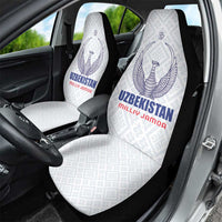 Football Uzbekistan Car Seat Cover Milliy Jamoa White Version - Wonder Print Shop