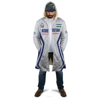 Custom Football Uzbekistan Cloak Milliy Jamoa White Version - Wonder Print Shop