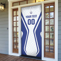 Custom Football Uzbekistan Door Cover Milliy Jamoa White Version - Wonder Print Shop