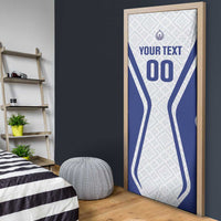 Custom Football Uzbekistan Door Cover Milliy Jamoa White Version - Wonder Print Shop