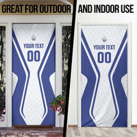 Custom Football Uzbekistan Door Cover Milliy Jamoa White Version - Wonder Print Shop