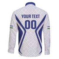 Custom Football Uzbekistan Family Matching Off The Shoulder Long Sleeve Dress and Hawaiian Shirt Milliy Jamoa White Version - Wonder Print Shop