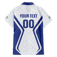 Custom Football Uzbekistan Family Matching Off Shoulder Maxi Dress and Hawaiian Shirt Milliy Jamoa White Version - Wonder Print Shop