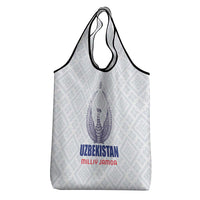 Football Uzbekistan Grocery Bag Milliy Jamoa White Version - Wonder Print Shop