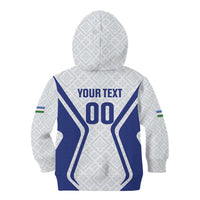 Custom Football Uzbekistan Kid Hoodie Milliy Jamoa White Version - Wonder Print Shop
