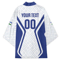 Custom Football Uzbekistan Kimono Milliy Jamoa White Version - Wonder Print Shop