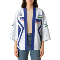 Custom Football Uzbekistan Kimono Milliy Jamoa White Version - Wonder Print Shop