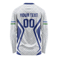 Custom Football Uzbekistan Long Sleeve Shirt Milliy Jamoa White Version - Wonder Print Shop