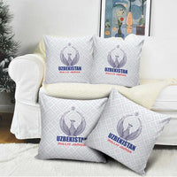 Football Uzbekistan Pillow Cover Milliy Jamoa White Version - Wonder Print Shop
