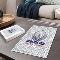 Football Uzbekistan Puzzle Milliy Jamoa White Version - Wonder Print Shop