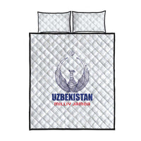 Football Uzbekistan Quilt Bed Set Milliy Jamoa White Version - Wonder Print Shop