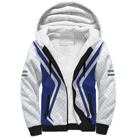 Custom Football Uzbekistan Sherpa Hoodie Milliy Jamoa White Version - Wonder Print Shop