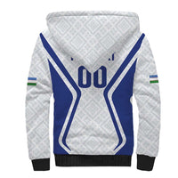 Custom Football Uzbekistan Sherpa Hoodie Milliy Jamoa White Version - Wonder Print Shop