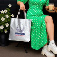 Football Uzbekistan Tote Bag Milliy Jamoa White Version - Wonder Print Shop
